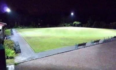 Retractable HID Floodlights for crown Green bowling 