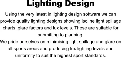 Sports Lighting Design