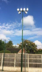 8m LED tennis court retractable mast