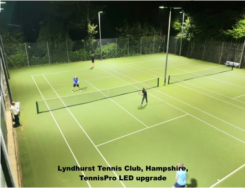 Lyndhurst Tennis Club, Hampshire, TennisPro LED upgrade